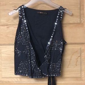 Reid’s Sequined Wrap Top